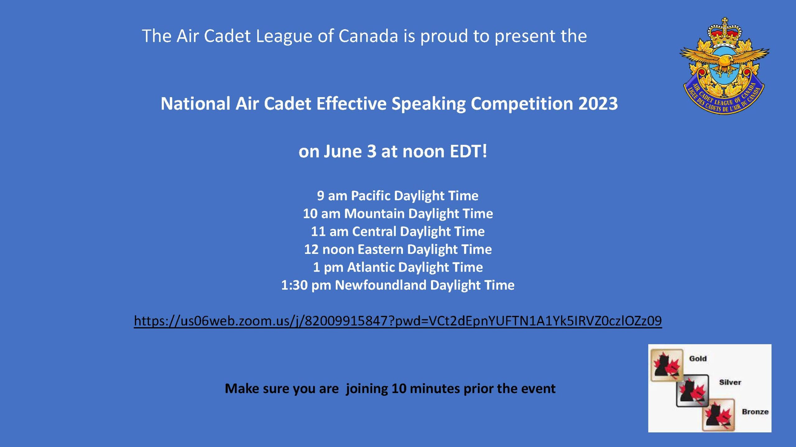 National Air Cadet Effective Speaking Competition 2023 - Air Cadet ...